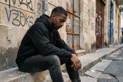 SCH vu de près dans une ruelle marseillaise, moment d'introspection loin des projecteurs